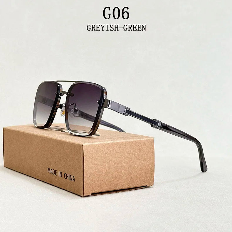 New Sunglasses For Men Luxury Fashion Glasses Sunscreen  Square Sunglasses Women Trendy Vintage Gafas De Sol Hombre Zonnebril Su