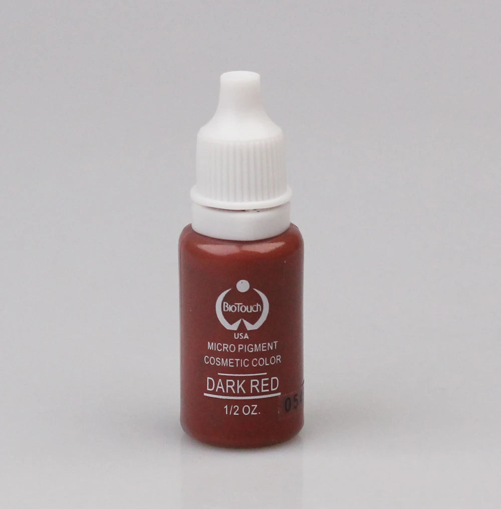 1Pcs Tattoo Ink Pigment Kit Permanent Makeup Micropigment for Eyebrow Eyeliner Lip Art Brown Black Chocolate Dark Red
