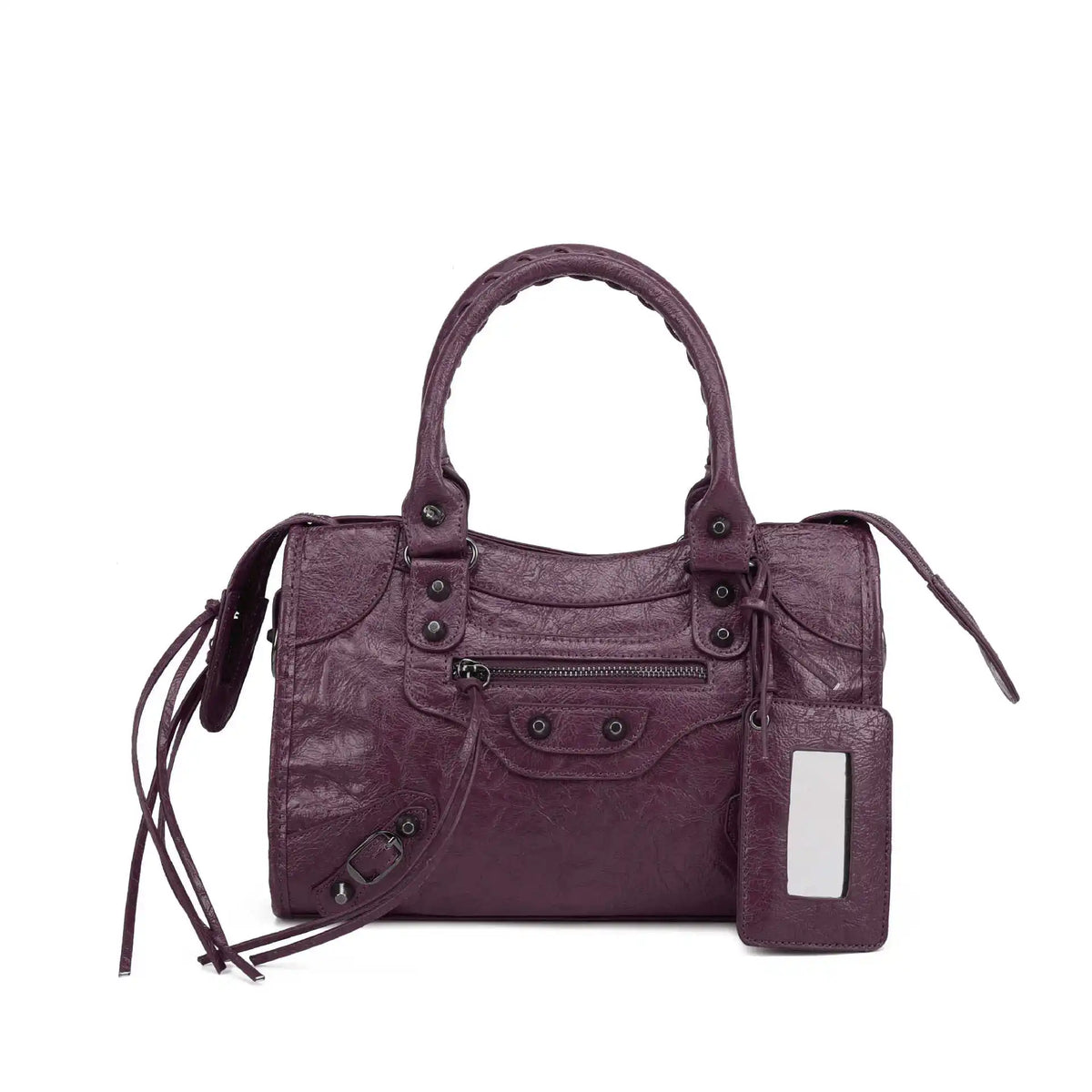 Luxury Designer City Motorcycle Shoulder Tote Bag for Women Large Capacity Autumn Winter Handbag Crossbody Stylish Women's Bag
