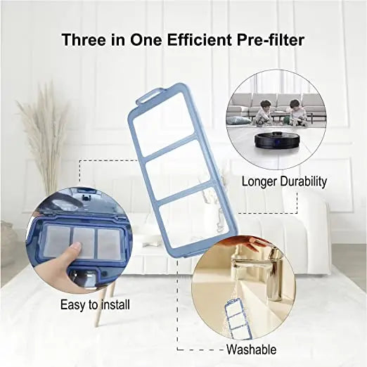 Replacement Parts Accessories for Eufy Robovac 11S 12 25C 15T 30C 35C 39C Side Sweep Main Roller Brush Filter Cover Shell Protec