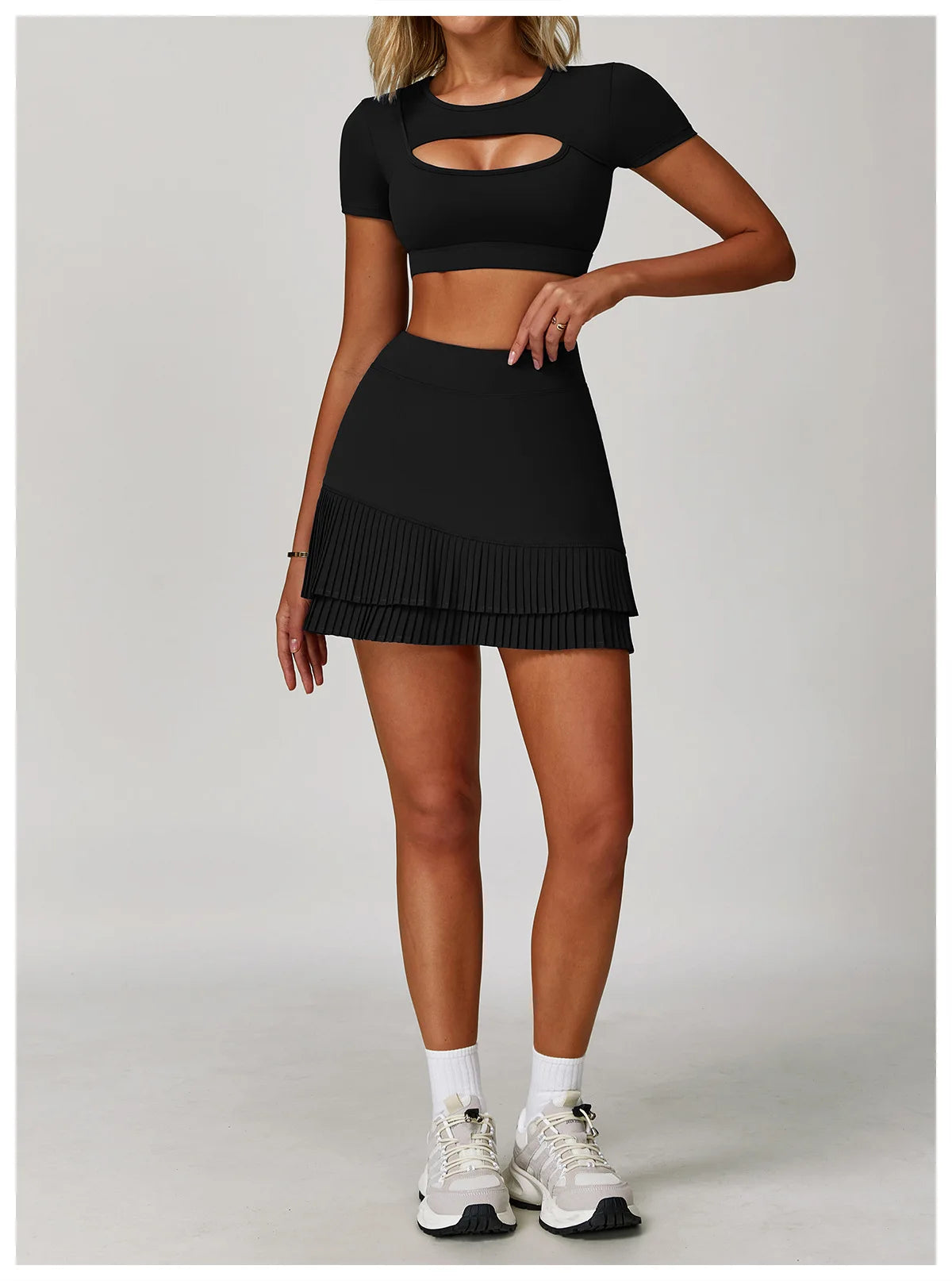High Waist Sports Short Skirt Lined Shorts Women Fitness Yoga Quick Dry Running Sport Skirts Tennis Skirt Golf Wear for Women