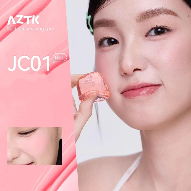 AZTK Blusher Color Face Makeup Rendering Liquid Blush Moisturizer Long Lasting Eye Shadow Beauty Expands Cheek Tint Cosmetics