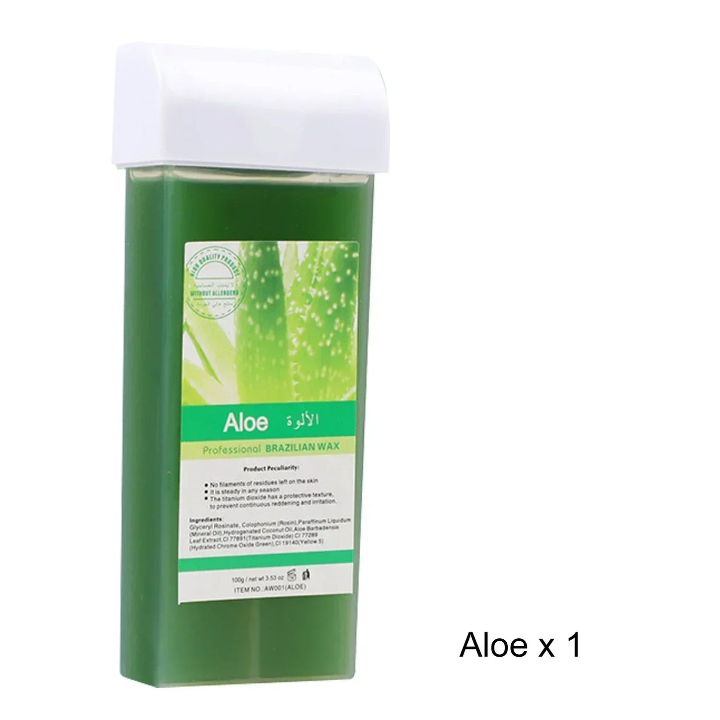 Roll on Wax Rose Aloe Wax Roller Refill Painless Hair Removal Wax Cartridge Depilatory Wax Warmer For Bikini Body Hair Removal