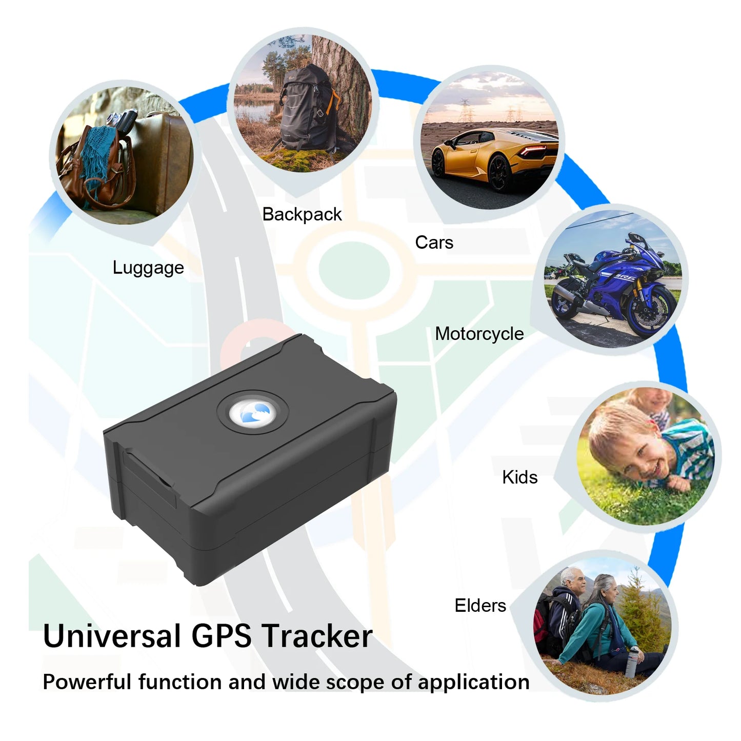 Portable Auto Tracker 6000mAh Big Battery Long Last Vehicle Locator Motorcycle Car Security Protection with iOS Android APP