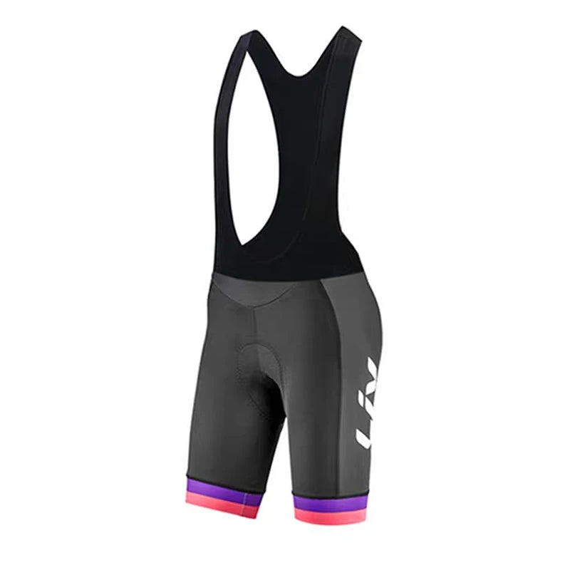 LIV Women's cycling clothes summer road cycling jerseys cycling bibs breathable quick drying clothes cycling shirts