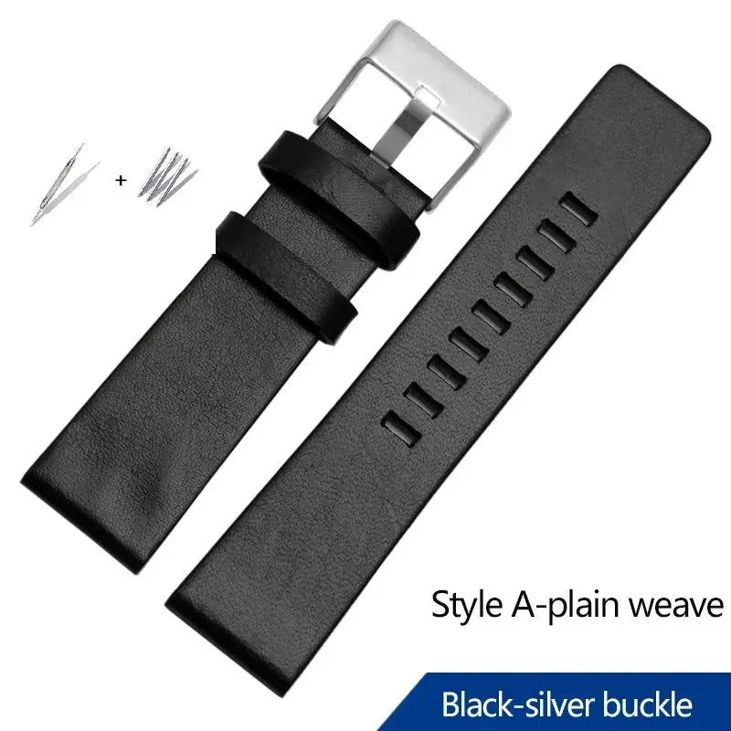 22/24/26/28/30/32mm For diesel Genuine Leather Strap Bracelet DZ7311 DZ7332 DZ7314 DZ1405 DZ4323 Watch Band Man's Black Brown