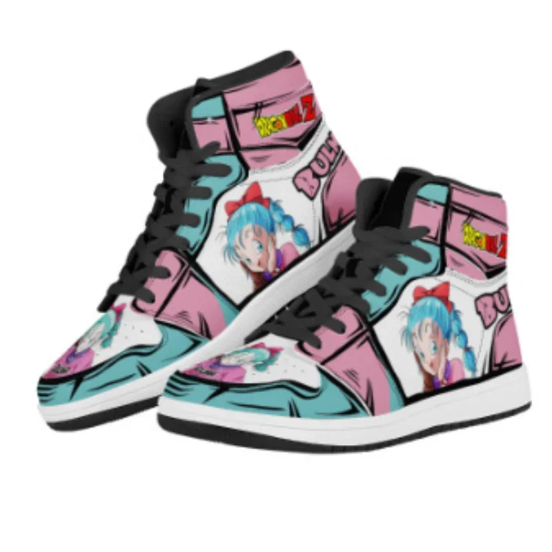 Demon Salyer Anime Nezuko Kamado Sneakers Casual Shoes Basketball Shoes Cartoon Printing Comfortable Flat Shoes Birthday Gift