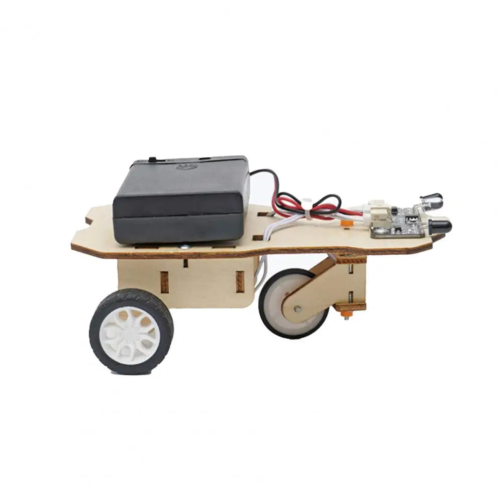 Teaching Demonstration Toy Physical Car Model Science DIY Creative Hands-on Ability Wood Following Car Physical Toys School