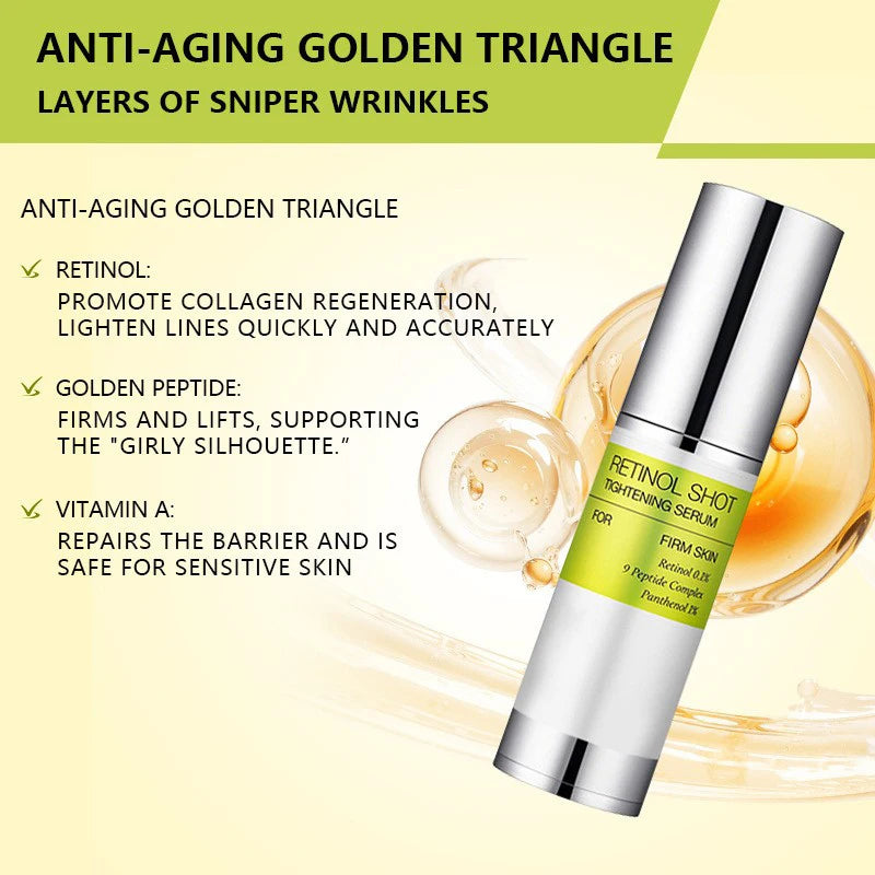 Korean Vita A Retinol Shot Tighten Booster Serum & Eye cream Lifting Anti-Aging Pore Shrink Dark Circles Repair Skin Care Set