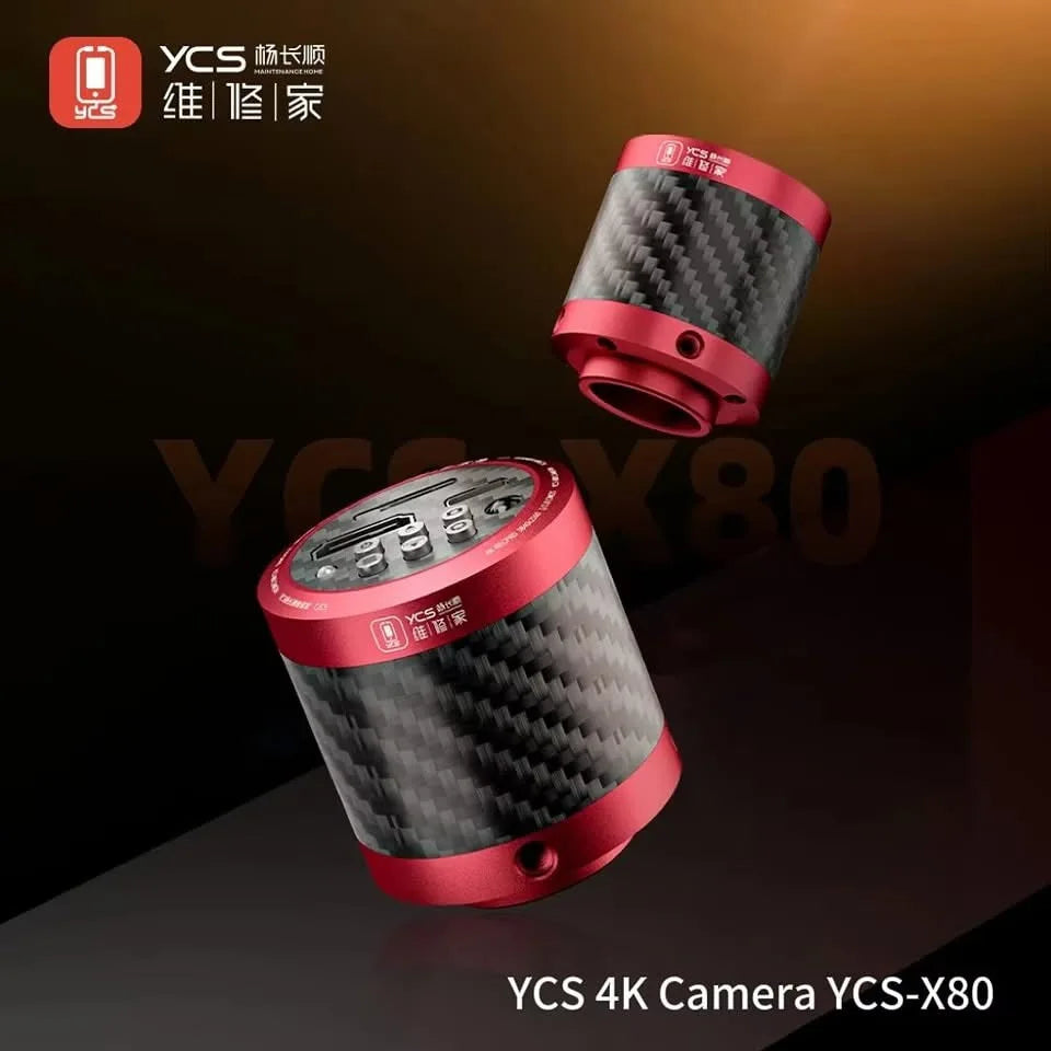 YCS-X80 Microscope 4K HD Camera Live Ultra HD Lens Circular Design, Photo and Video Automatic Exposure