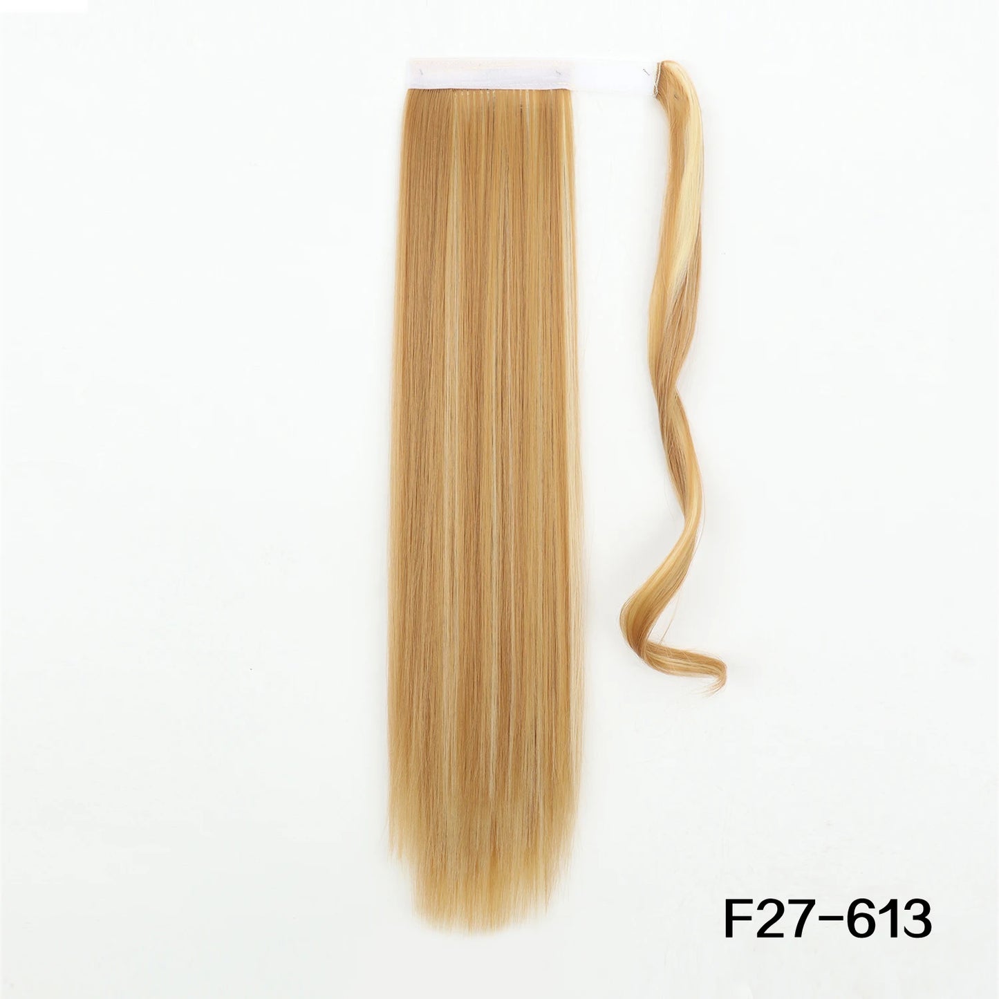 MERISIHAIR Synthetic 22 34 inches Long Straight Ponytail Extensions Heat Resisting Ponytail Brown Blonde Hair Women