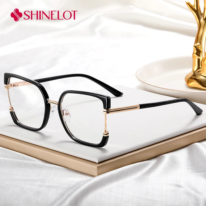 82190 Cute Retro Eyeglasses Frame Retro Eye Protection Optical Glasses Female Trendy Spectacles Eyewear Birthday Party Gift