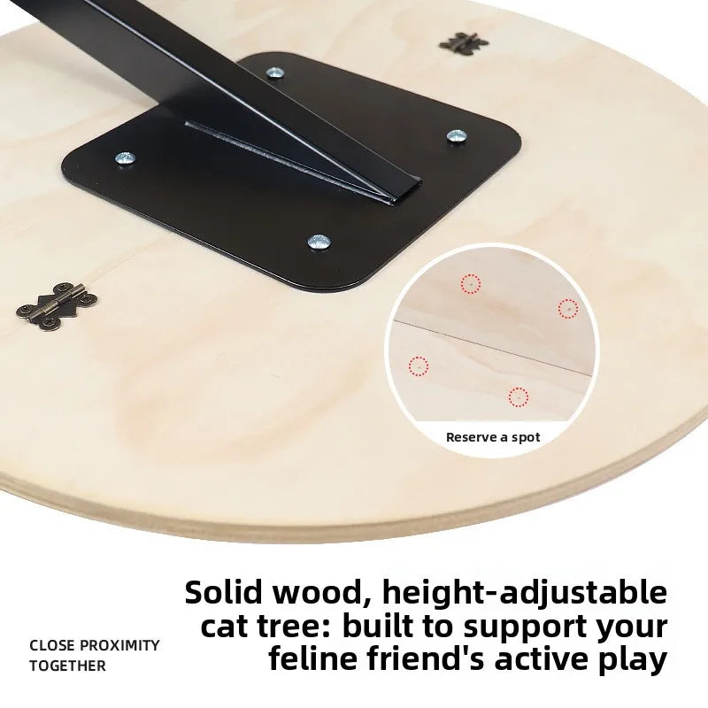 Desktop Cat Winter Bed Round Indoor Cats Comfortable Soft Desk Nest Pet Bed for Kitten Adjustable Height Cat Climbing Frame