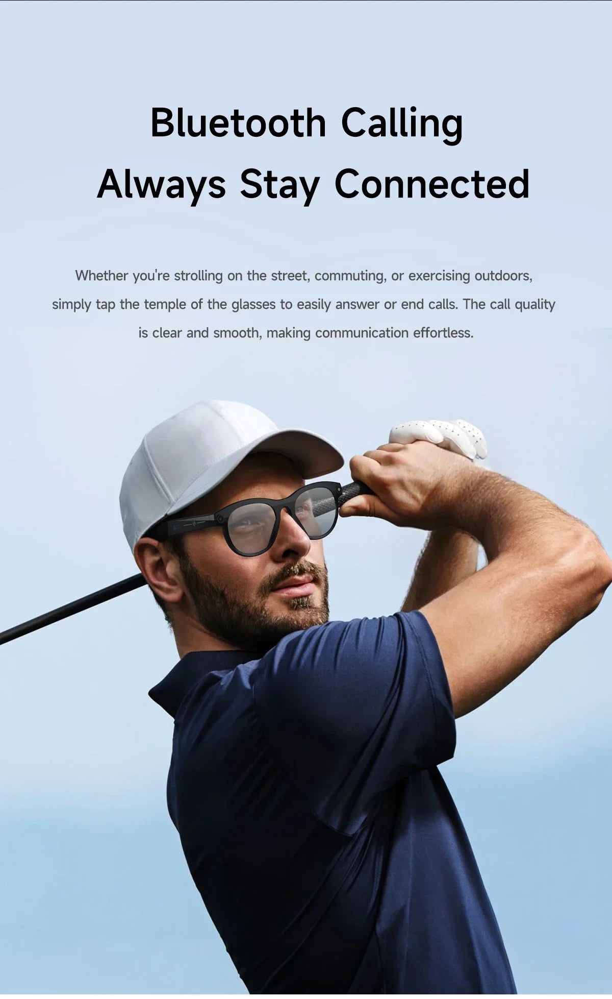 2025 200W HD Smart Glasses With AI Camera For Voice Calls And Translation High-definition Photography Video Recording Sunglasses