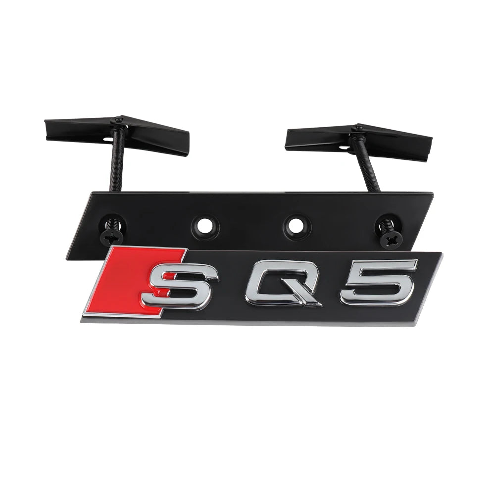 Car Styling Front Grille Emblem Decoration Sticker Auto Modification Accessories For Audi SQ3 SQ4 SQ5 SQ6 SQ7 SQ8 RSQ3 RSQ5 RSQ7