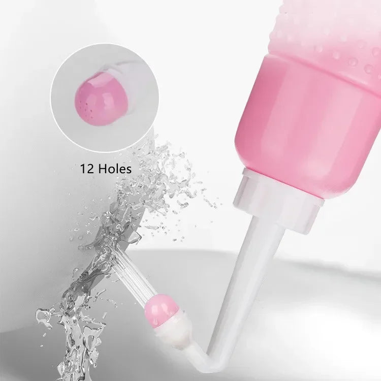 500ML Portable Bidet Rinse Bottle Mini Handheld Feminine Clean Care Perineal Washer for Postpartum Maternity Travel Use
