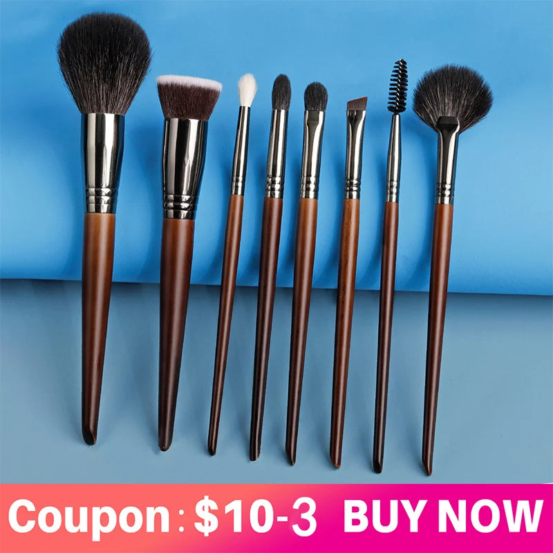 OVW Makeup Brushes Natural Hair Foundation Powder Eyeshadow Contour Professional Makeup brush Set Kit maquiagens