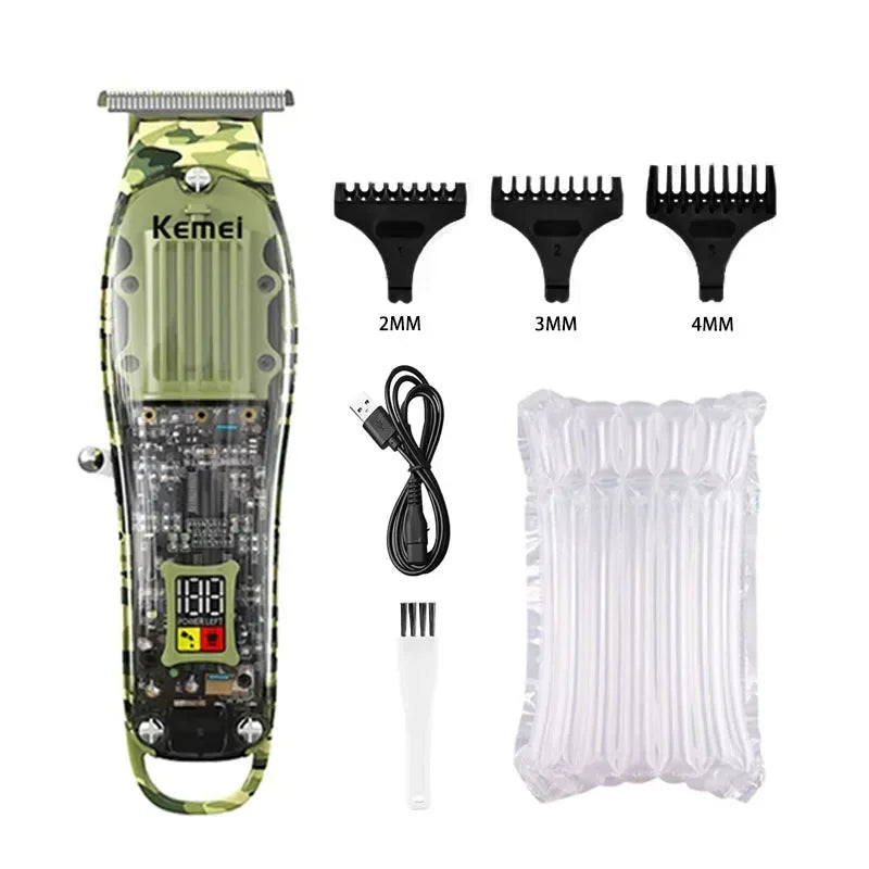 Kemei Hair Clippers Kit or Blade Rechargeable Electric Hair Trimmer Barber Professional Shaver for Men KM-1926 KM-1928 KM-TX7