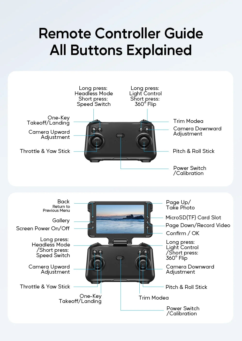 XJ2 Mini Drone 8K HD Camera, Foldable Brushless RC Quadcopter, Remote Control Toy for Kids Teens Beginners Gift Drone