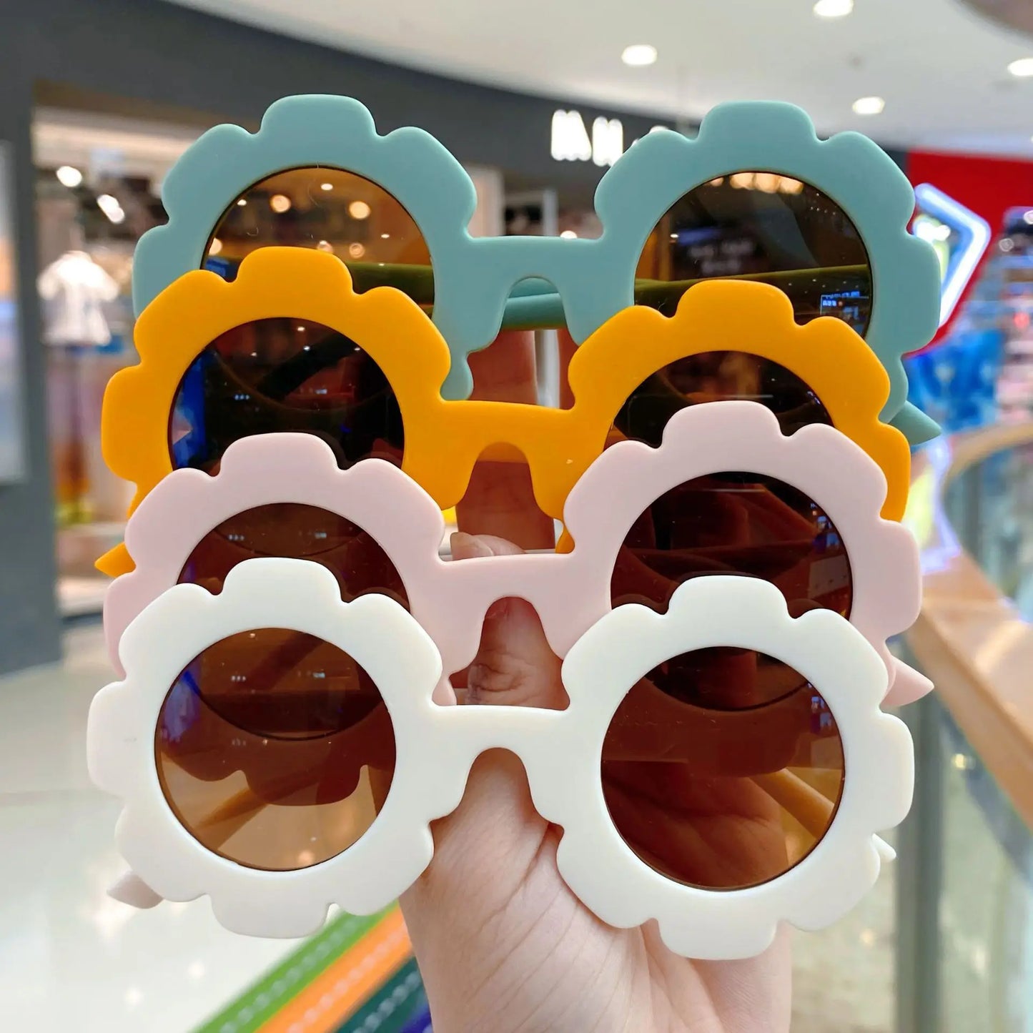 2023 new cute children's frosted glasses color series baby sunglasses