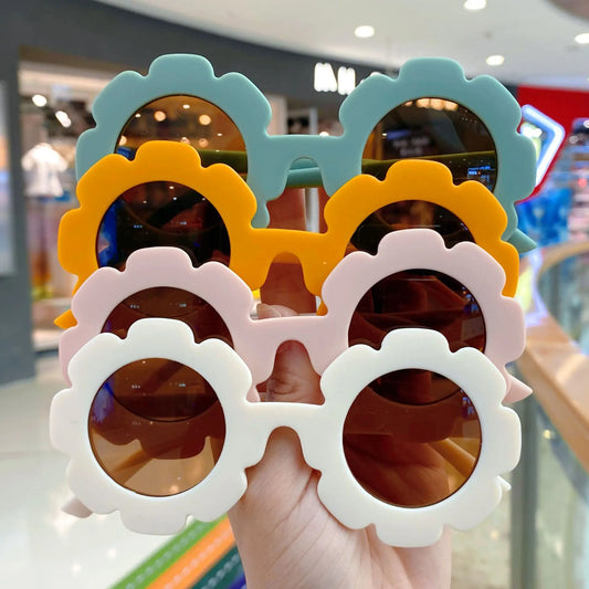 2023 new cute children's frosted glasses color series baby sunglasses