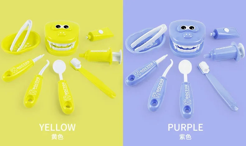 Children Montessori Toys Parent-child Interaction for Girl Boy Dentist Check Teeth Model Doctors Role Play Baby Montessori Toys