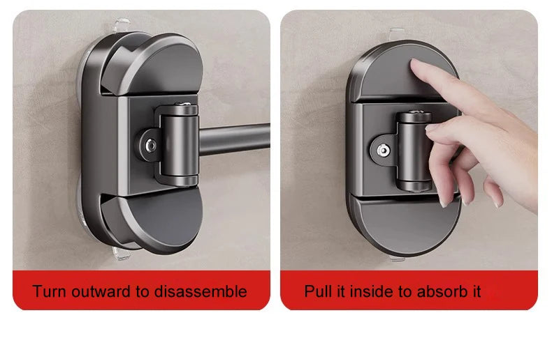 Self Priming Led Folding Bathroom Mirror Wall Mounted Light Bathroom Makeup Mirror 8 Inch 3X Magnifying Arm Extend Bath Mirrors