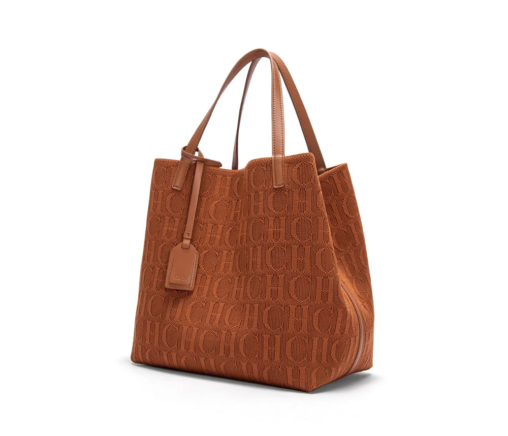 Women's Luxury Design Multi functional Handheld Shopping Handbag Fashionable New 2024 Solid Color Handbag