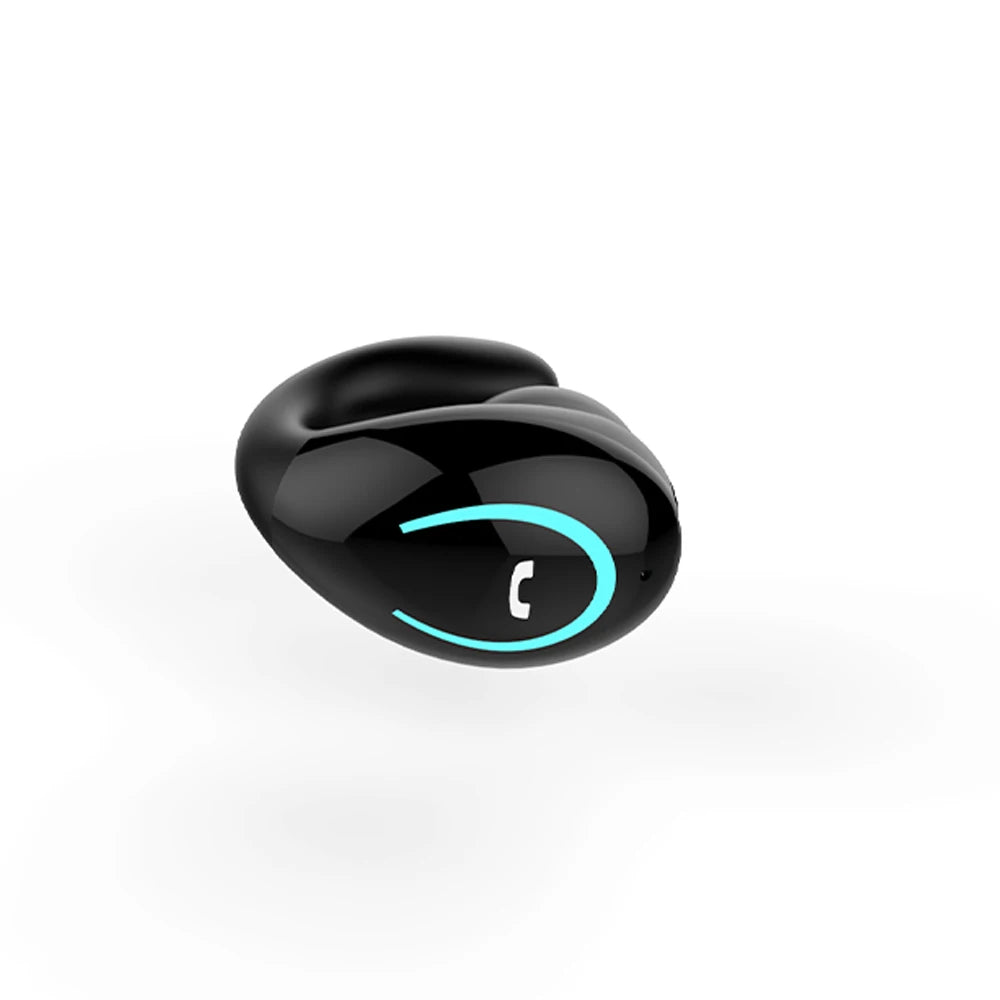 Bluetooth Headset 5.0 Tws Single Earless Clip On Sound Reduction Stereo Motion Touch Mini Wireless Headset