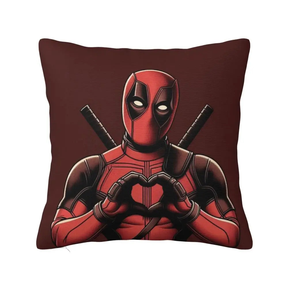 Custom Deadpool Wolverine Cartoon Manga Cushion Cover Soft Cute Pillows