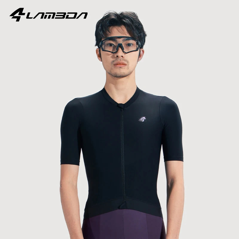 LAMEDA Cycling Jersey Man Summer Jersey MTB Anti-UV Bike Short Sleeve with 3 Pockets Men's Bicycle Riding Shirt Sports Clothing