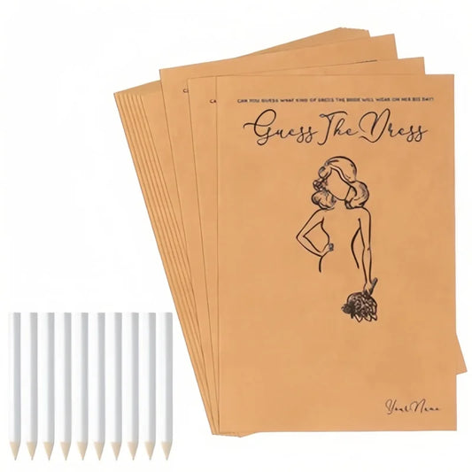 1 set of single party games, funny wedding guests, party decorations, guessing wedding dress games, card sets,wedding decoration