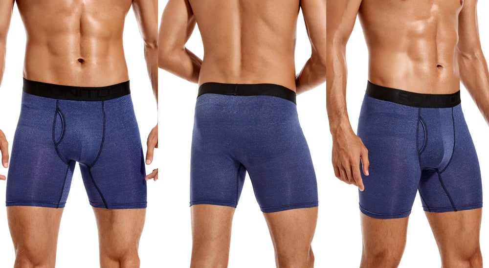 4pcs Front opening underpants men brand Boxers man sexy boxer shorts Men's panties gift underwear for mens calecon