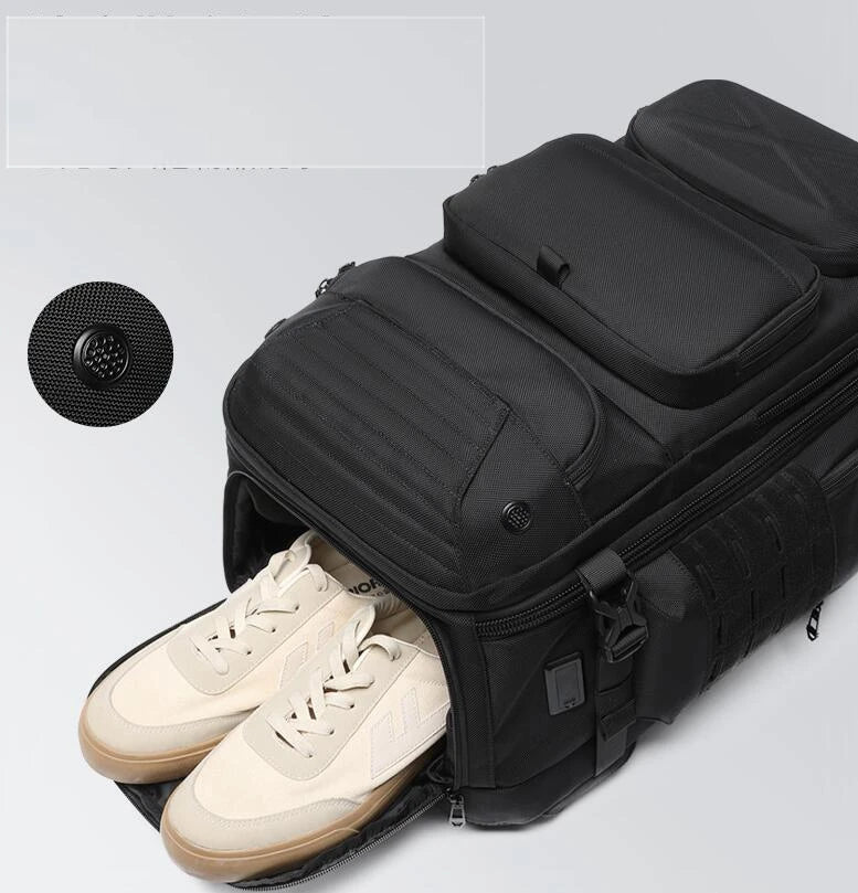 Men Travel Laptop Backpack for Men Women Large Capacity Carry on Backpack Sports Gym Bag with Shoe Compartment Travel Laptop Bag