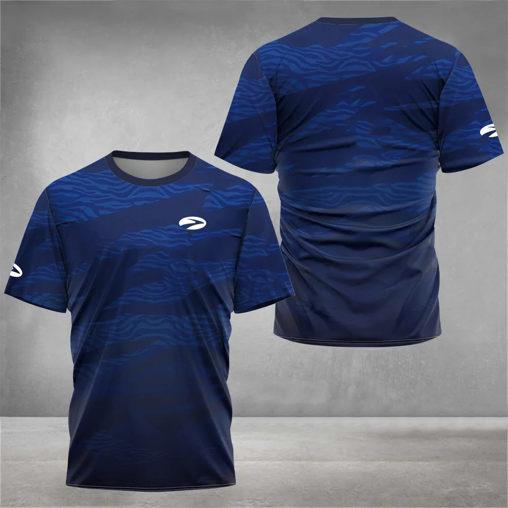 New Men's Crew Neck T-shirt Top Summer Holiday Lightweight Beach Short Sleeve Tee Tennis Badminton Volleyball Casual T-Shirt top