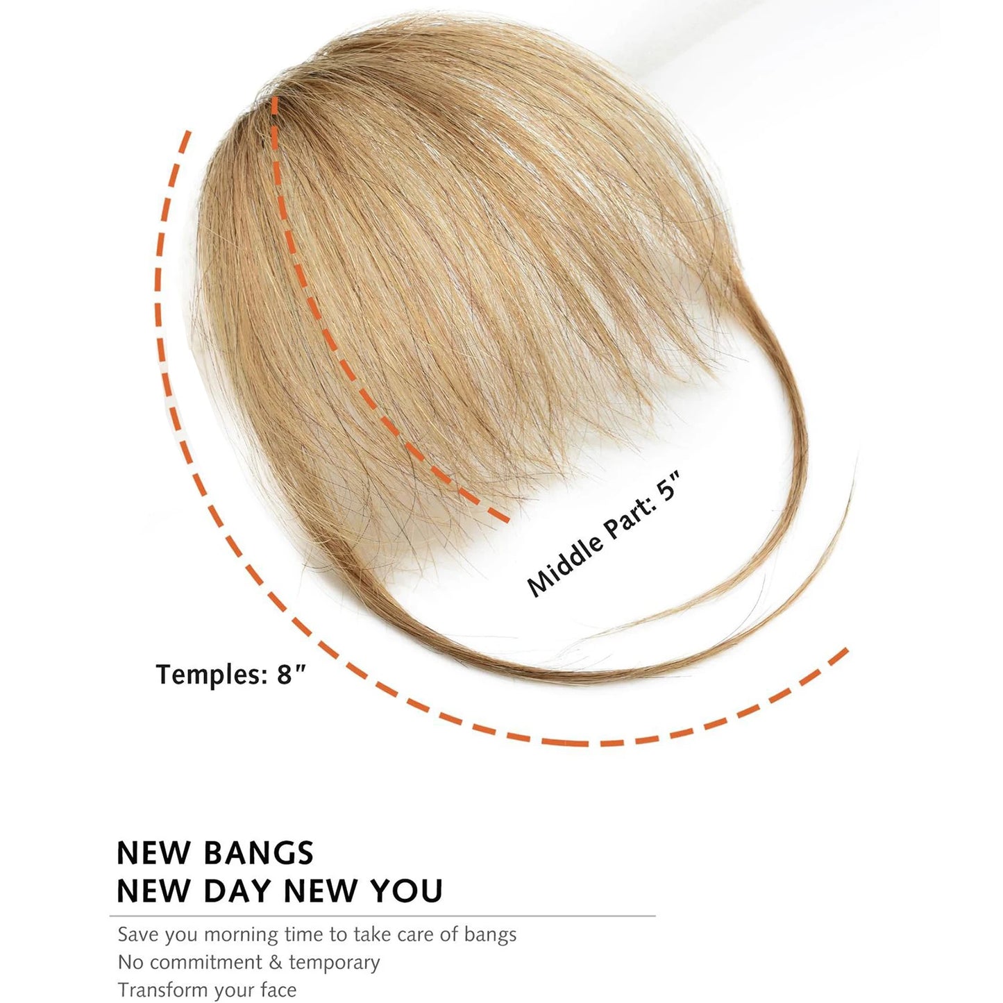 Human Bangs Hair Clip-In Extension Synthetic wig Fringe Natural False Hairpiece Women Clip in Bangs Hair Styling Tools
