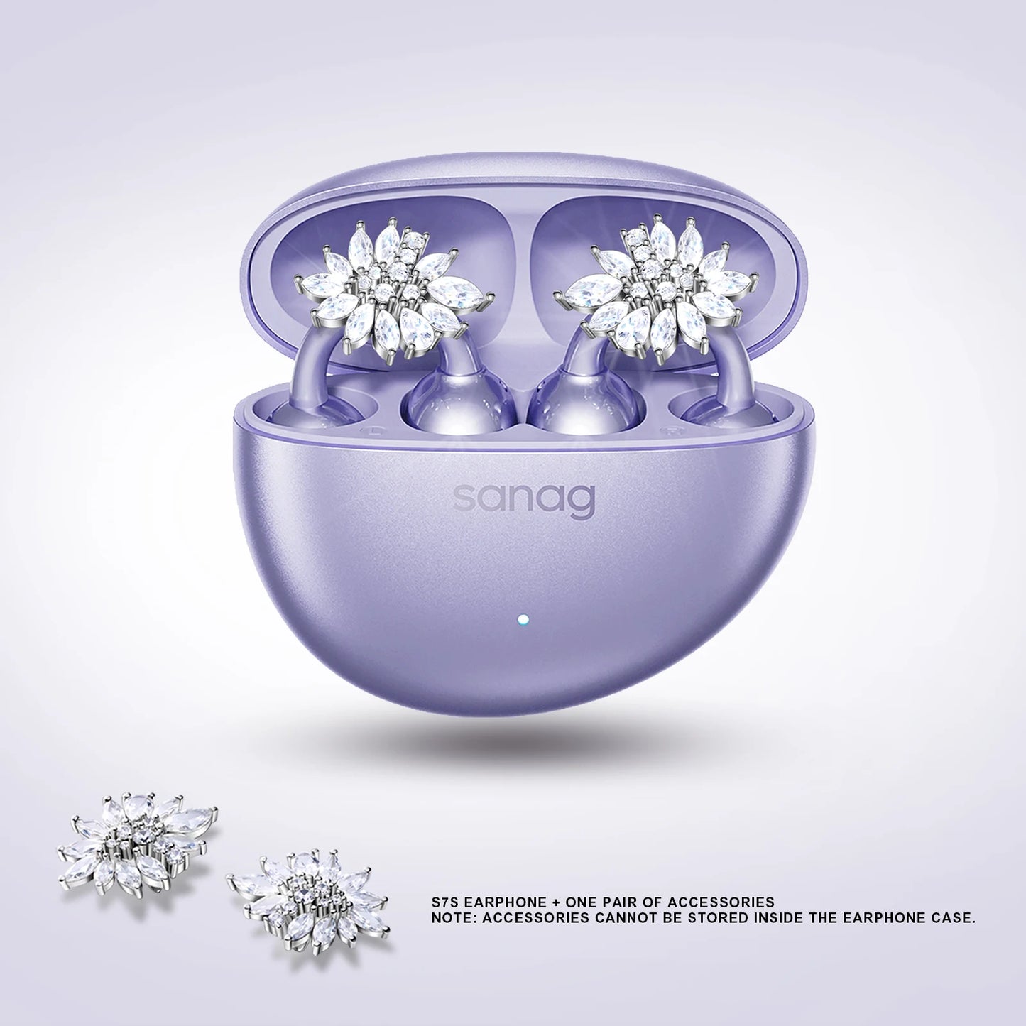 Sanag S7S AI Open Ear Clip on Headphones HiFi 3D Stereo Sound Quality AI Assistant Wireless Bluetooth Earphones APP EQ Setting