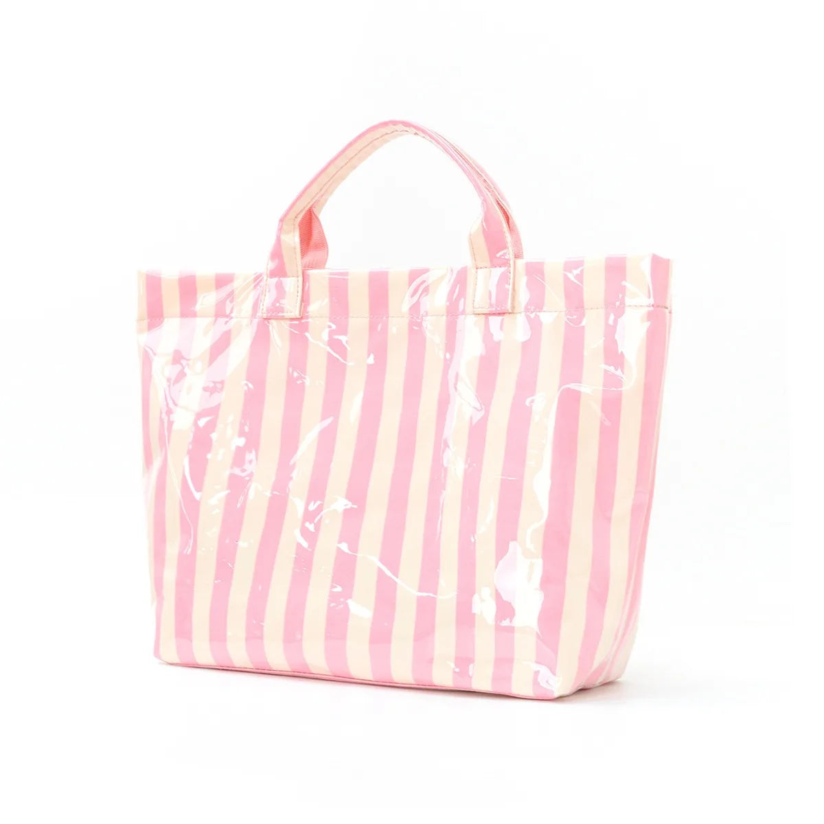 Cross-border striped tote bag high value lightweight handbag commuting large capacity portable travel shoulder bag