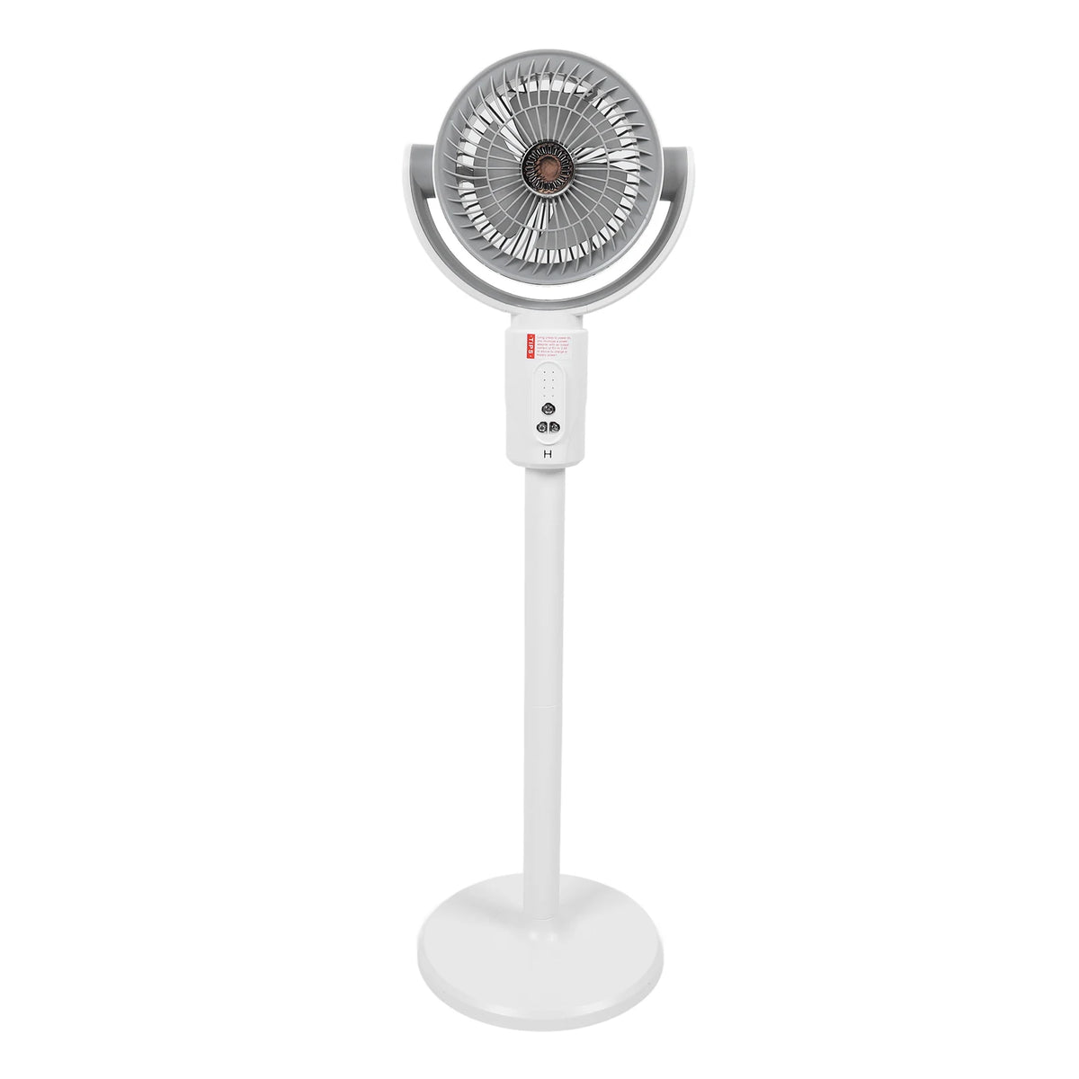 Quiet Standing Fan with Remote Control 5 Wind Speeds 8h Timer Adjustable Height Floor Desk Oscillating Air Circulating Fan