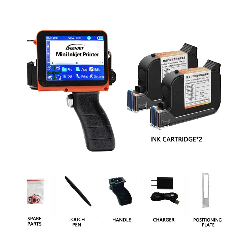 Mini Best Before Date Logo Code Printer Handheld Food Expiry Date Stamping Inkjet Machine QR Code Bottle Box