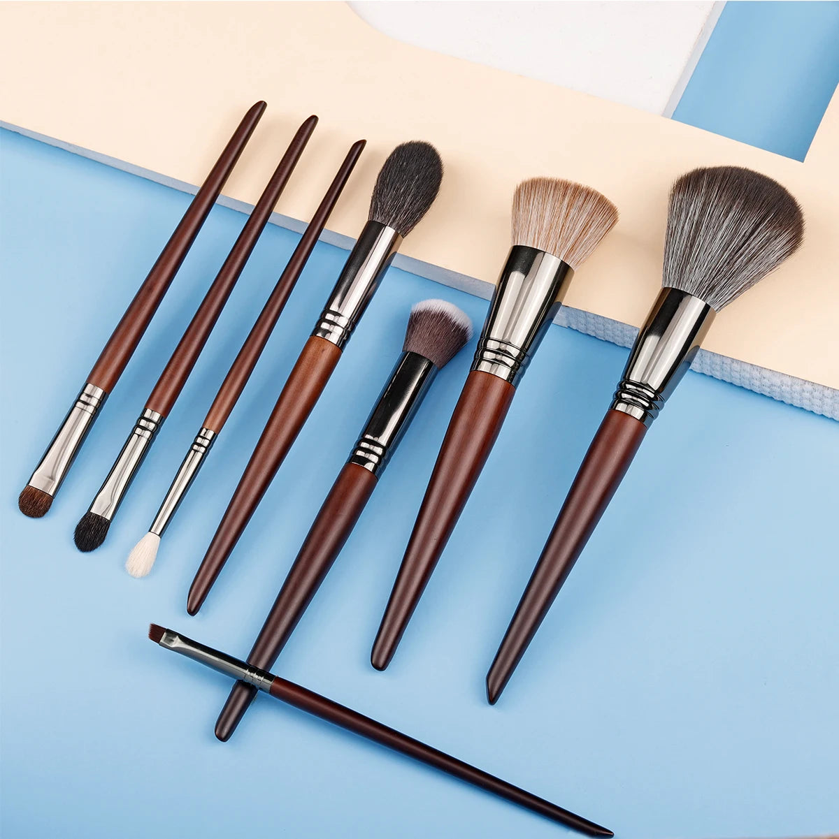 OVW Makeup Brushes Natural Hair Foundation Powder Eyeshadow Contour Professional Makeup brush Set Kit maquiagens