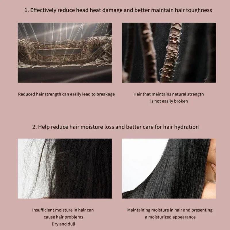 6-in-1 hair dryer set multi-function curling iron hair straightener hot air comb styling set for home salon-like effect