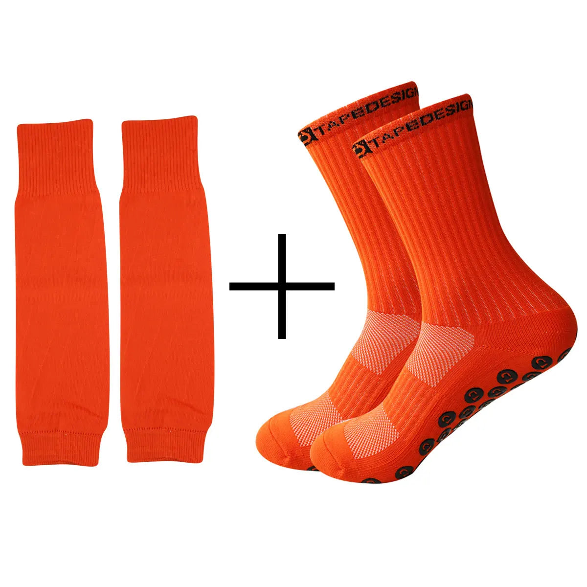 2 sets of professional non-slip sports socks, non-slip rubber grip mat, football socks, yoga jump rope boxing