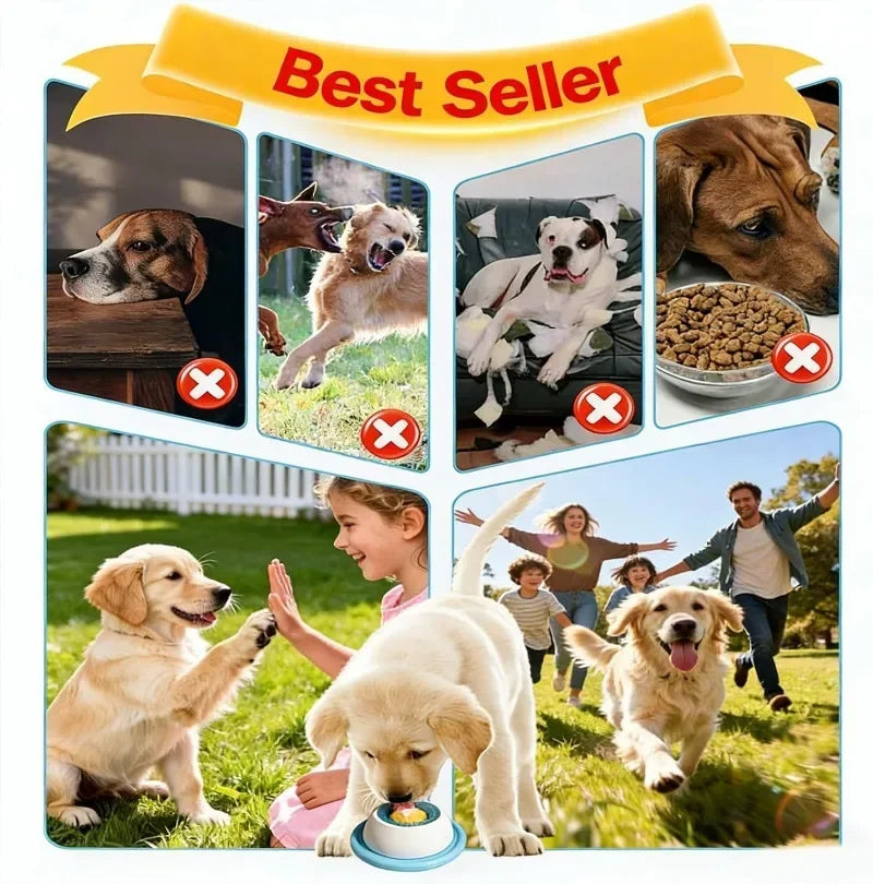 Pet Lick Feeder Bowl Slow Feeder for Dogs Cats Anti Anxiety Interactive Treat Toy Non-Slip Suction Licking Mat for Oral Care