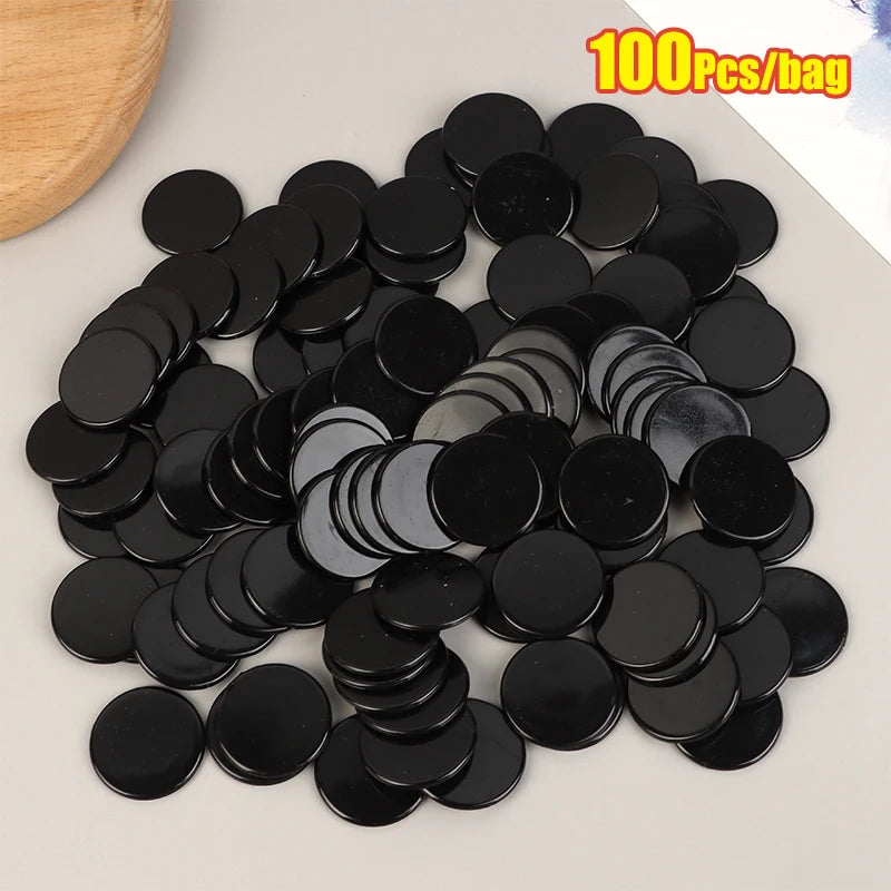 100Pcs 25MM Learning Education Math Toy Plastic Poker Chips Bingo Chip Markers Token Family Club Party Counting Toy