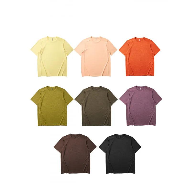2026 New Quick Drying T-shirt for Men's Outdoor Sports, Moisture Wicking and Cool Short Sleeved Top for Summer