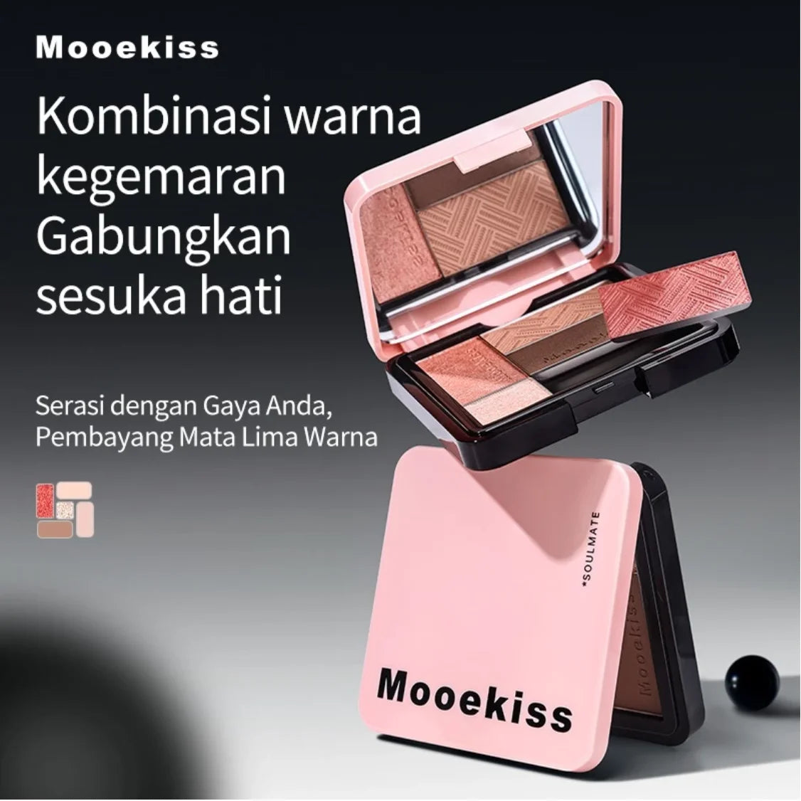 Mooekiss Eyeshadow Palette Multiple Colors One Palette Multipurpose 8.5g Makeup Cosmetics