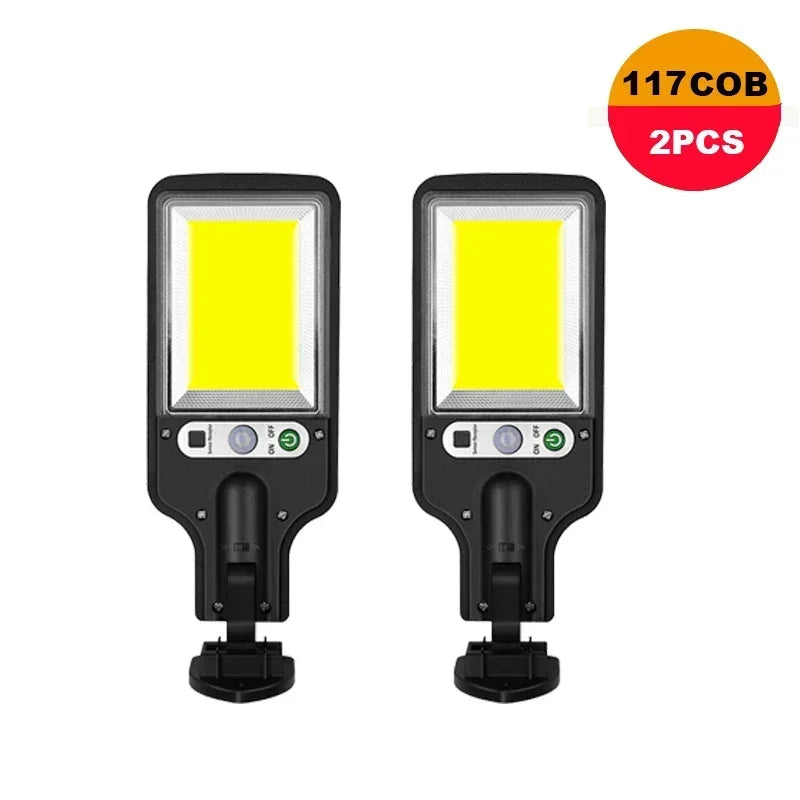 1/2/4Pcs Solar LED Light Outdoor Solar Lamp with Motion Sensor 3 Modes Waterproof IP65 Solar Garden Light Street Yard Lanter