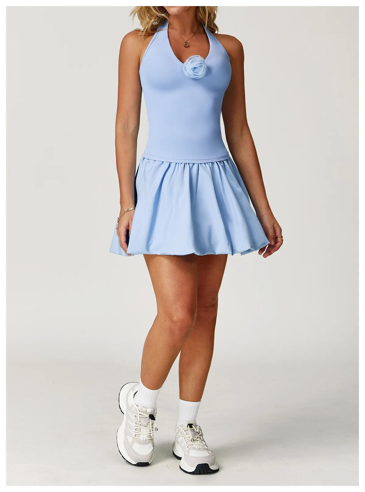 Women Sports Skirts High Waist Yoga Tennis Shorts Dress With Pocket Running Golf Skirt Quick Dry Breathable Belt Safety Pants