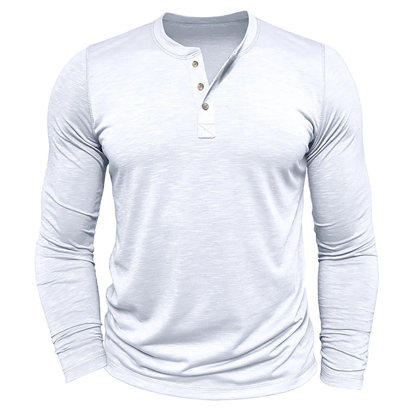 Mens Slub Cotton Open Leg Shirt Breathable Long Sleeve Mens Tshirt Top  Half Button Lightweight Large Shirts For Men